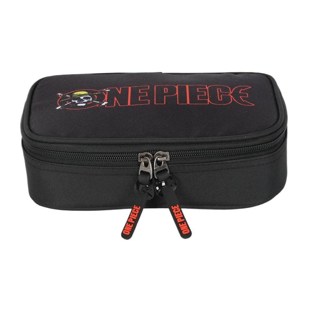 Estojo Box Baú Escolar One Piece Netflix Preto Luxcel