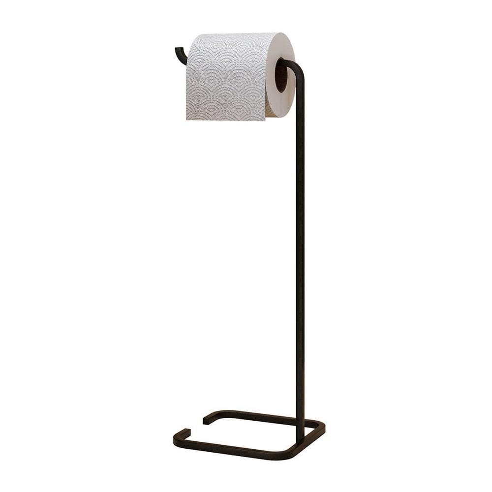 Suporte De Papel Higiênico Level Preto Industrial Dream Home