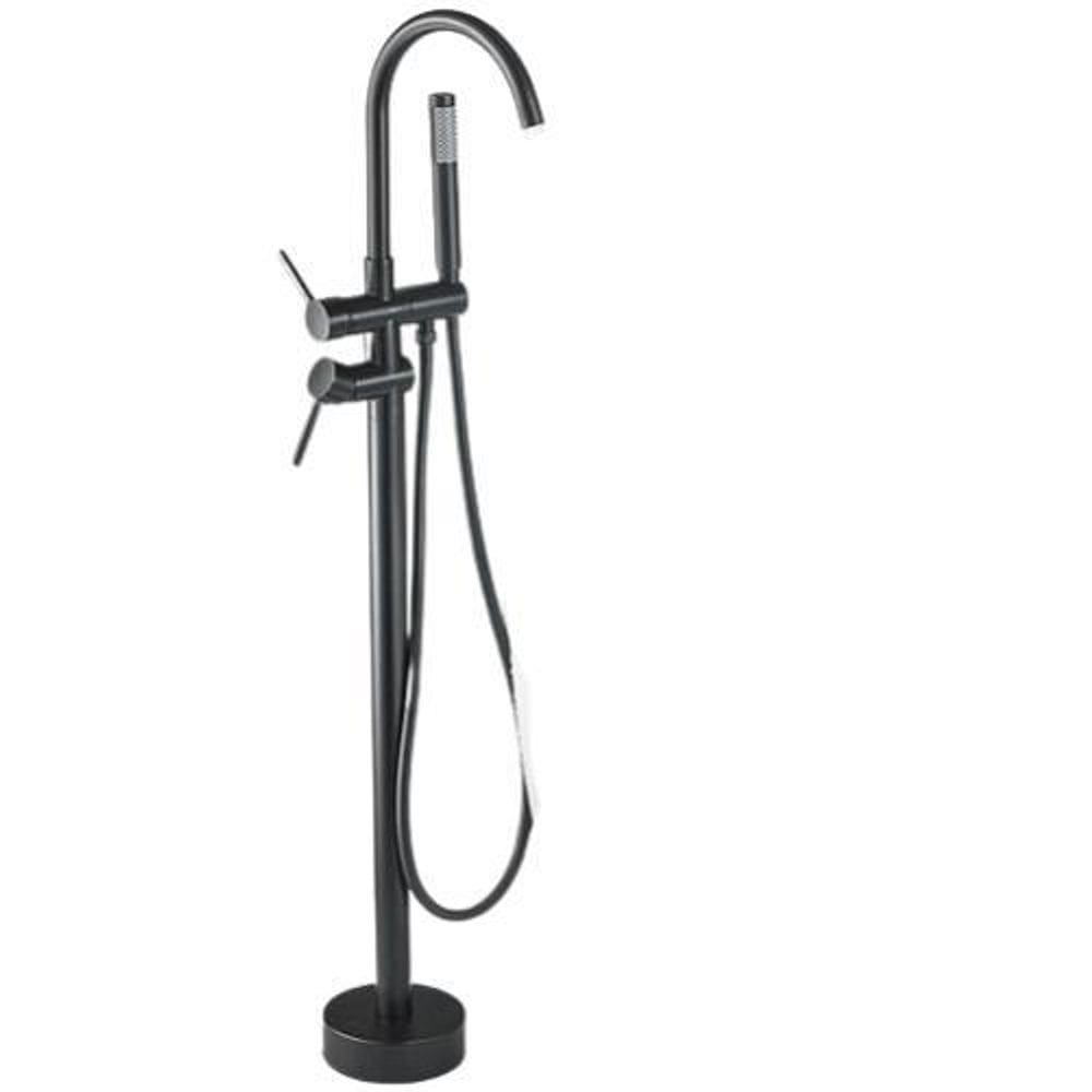 Torneira Chão Duchinha Gourmet Banheira Preto Fosco Elegante