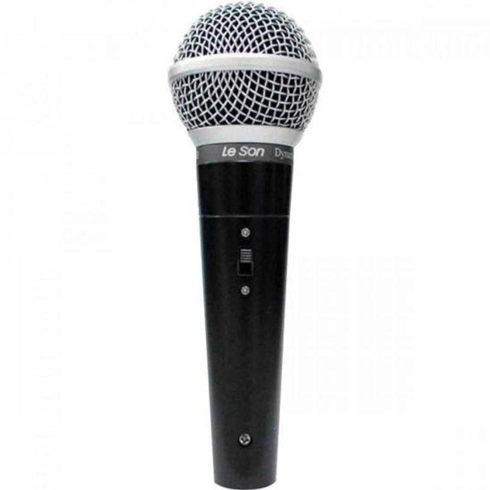 Microfone De Mão Leson Ls50 Dinâmico Preto [f002]