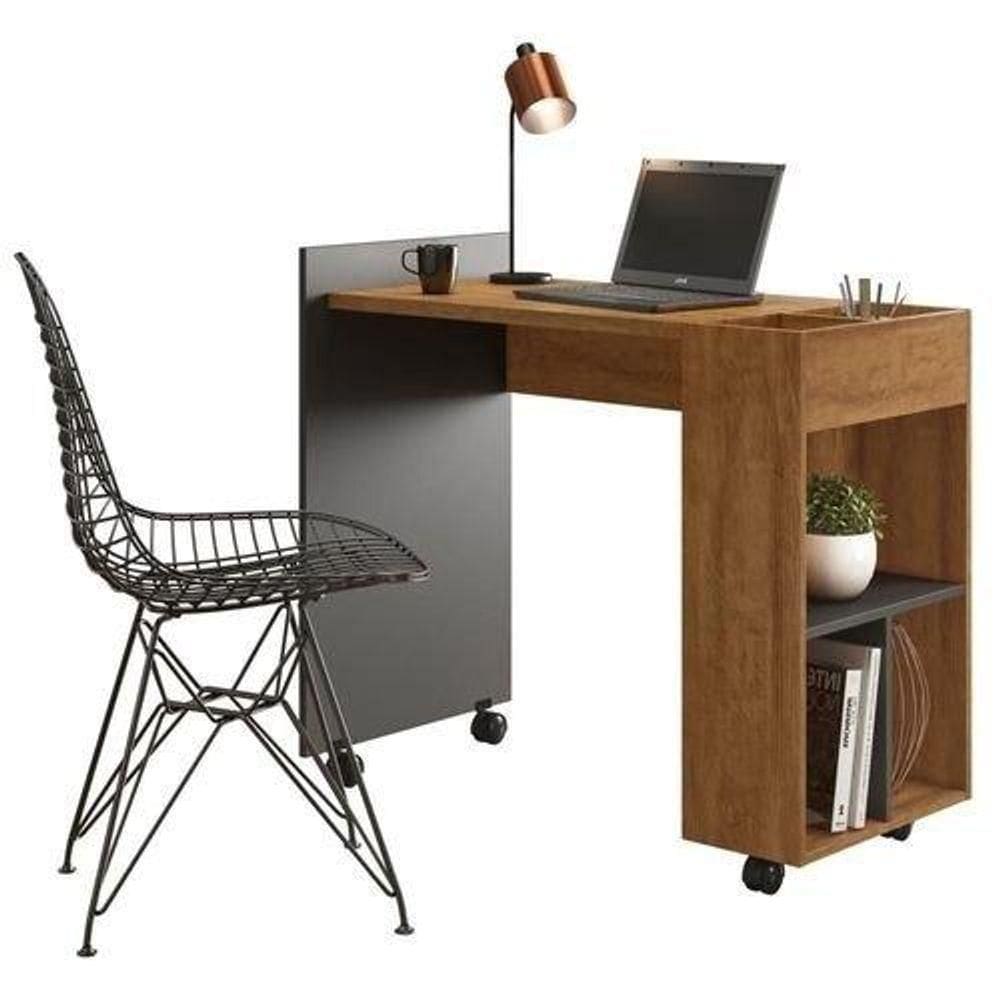 Office Alessa Módulo 2 Amêndoa-chumbo - Lukaliam