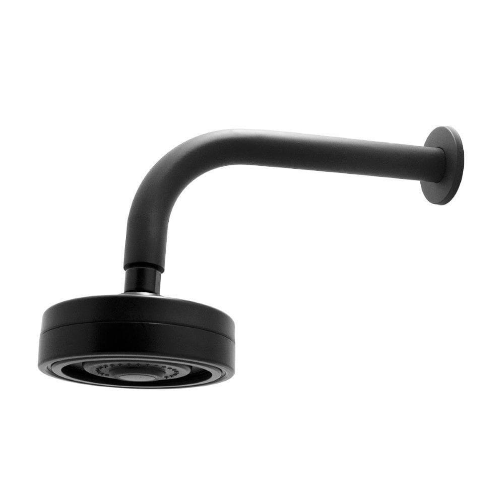 Chuveiro Ducha Autolimpante Redondo Preto Black Articulável Solar Ou A Gás