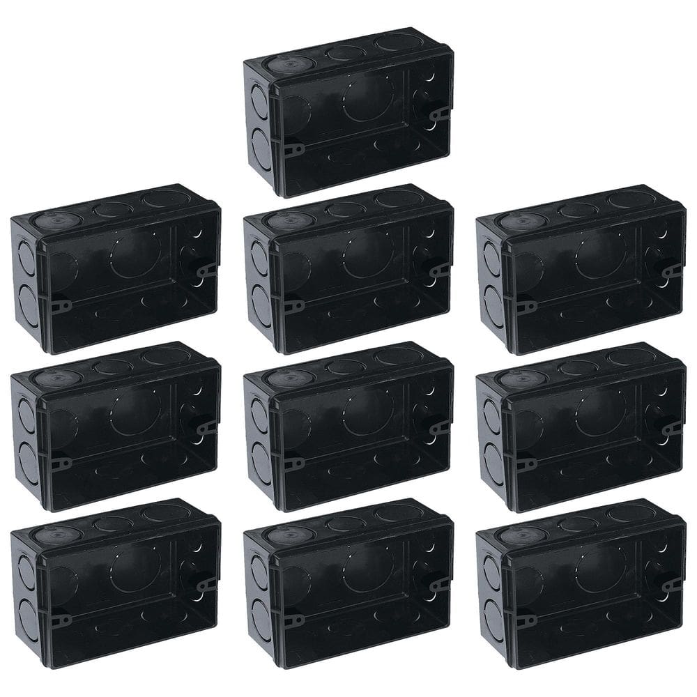 Kit Com 10 Caixa De Luz 4X2 Embutir Preta