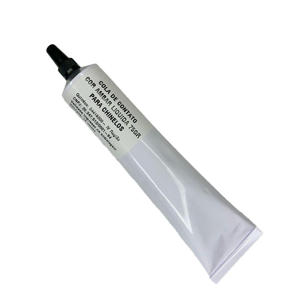 Cola De Contato Cor Ambar Liquida 75Gr Para Chinelos
