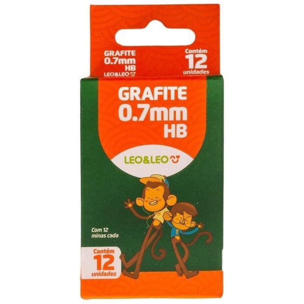 Mina De Grafite 0.7Mm Hb Leo Leo 4 Caixas Com 12 Un Tubos