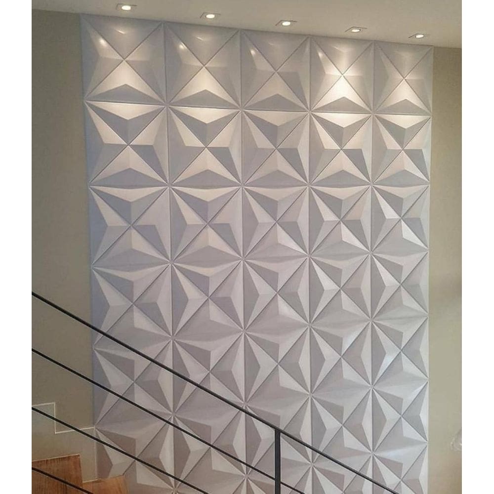 Revestimento Parede 3D Estrelar - Kit 9m² | 50x50cm