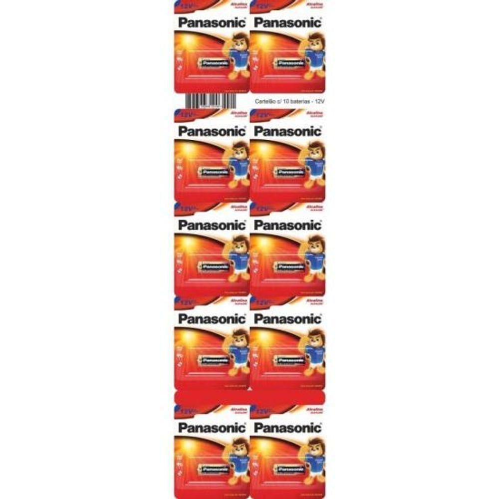 Pilha Alcalina 12v 23a (c/10 Pilhas) Panasonic - Bli / 10 [f002]