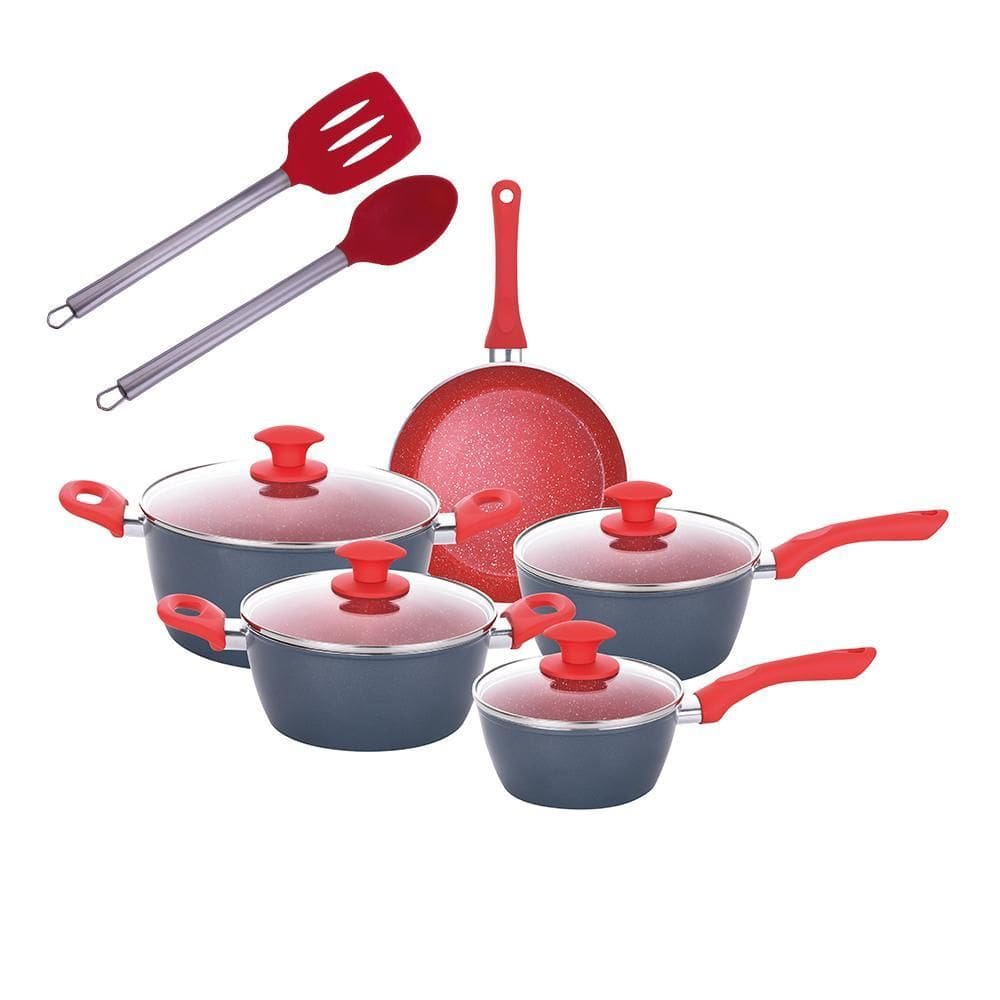 Jogo Panelas Indução Onix 3.7Mm Antiaderente Utensílios 7Pçs