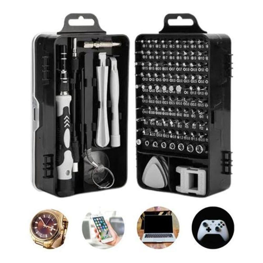 Kit Ferramentas Chaves 115 Peças Reparo Celular Eletrônicos
