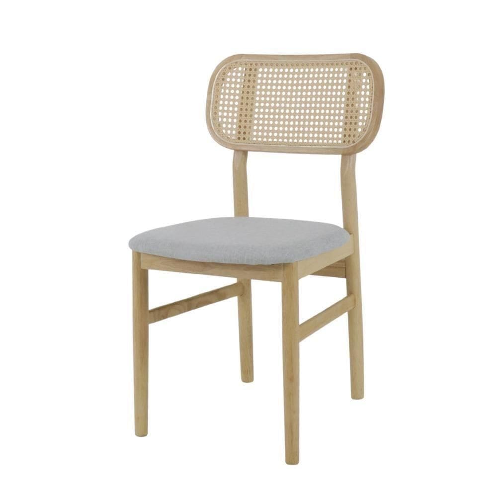 Cadeira De Jantar Madeira Amara Design Elegante E Confortável Para Ambientes Sofisticados Cinza