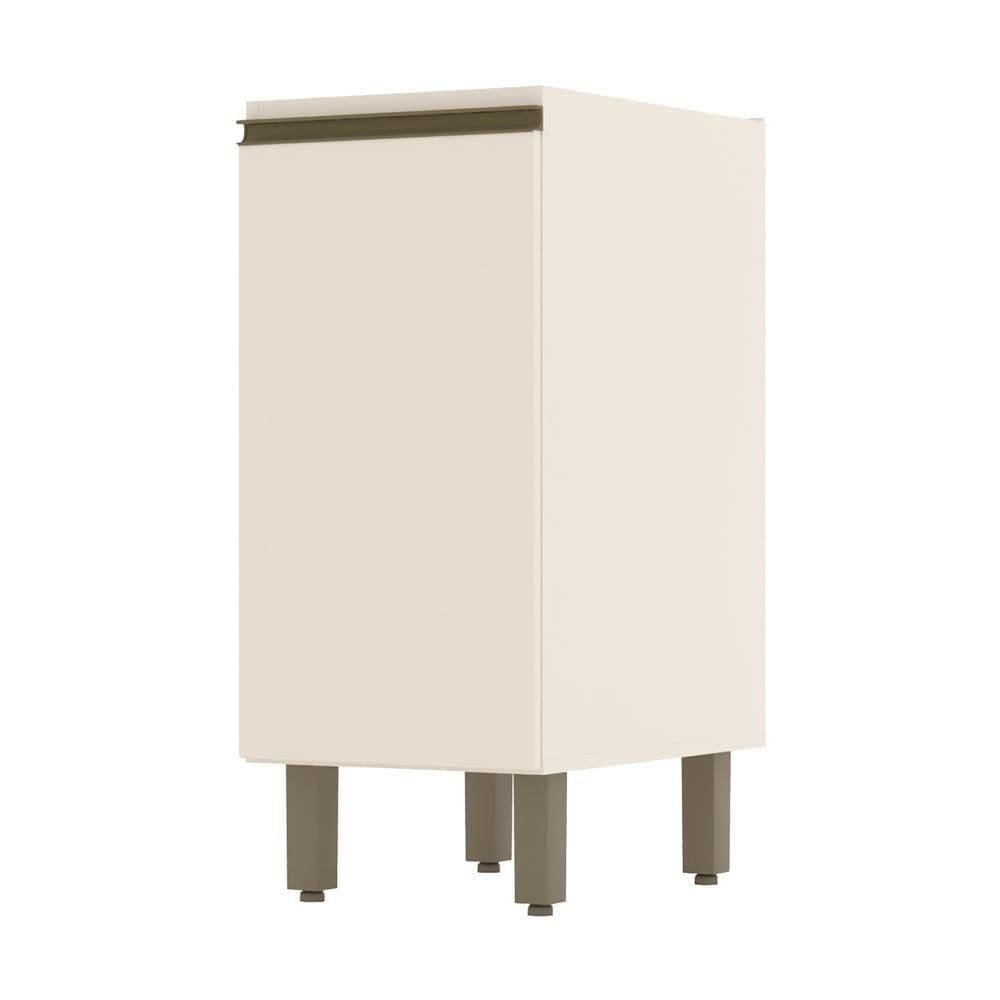 Balcão 1 Porta 35cm Connect Off White - Móveis Henn Off White