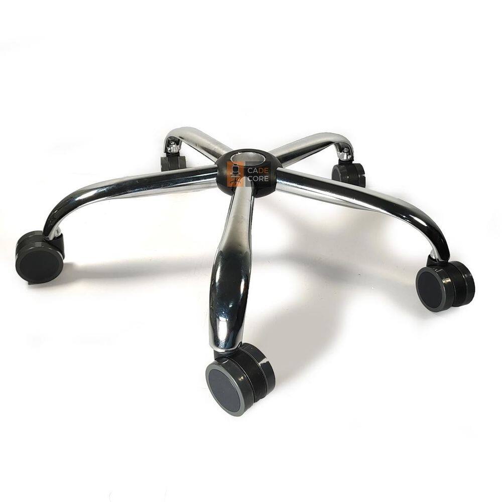 Estrela Em Aço Cromado Resistente Rodizios Silicone Premium