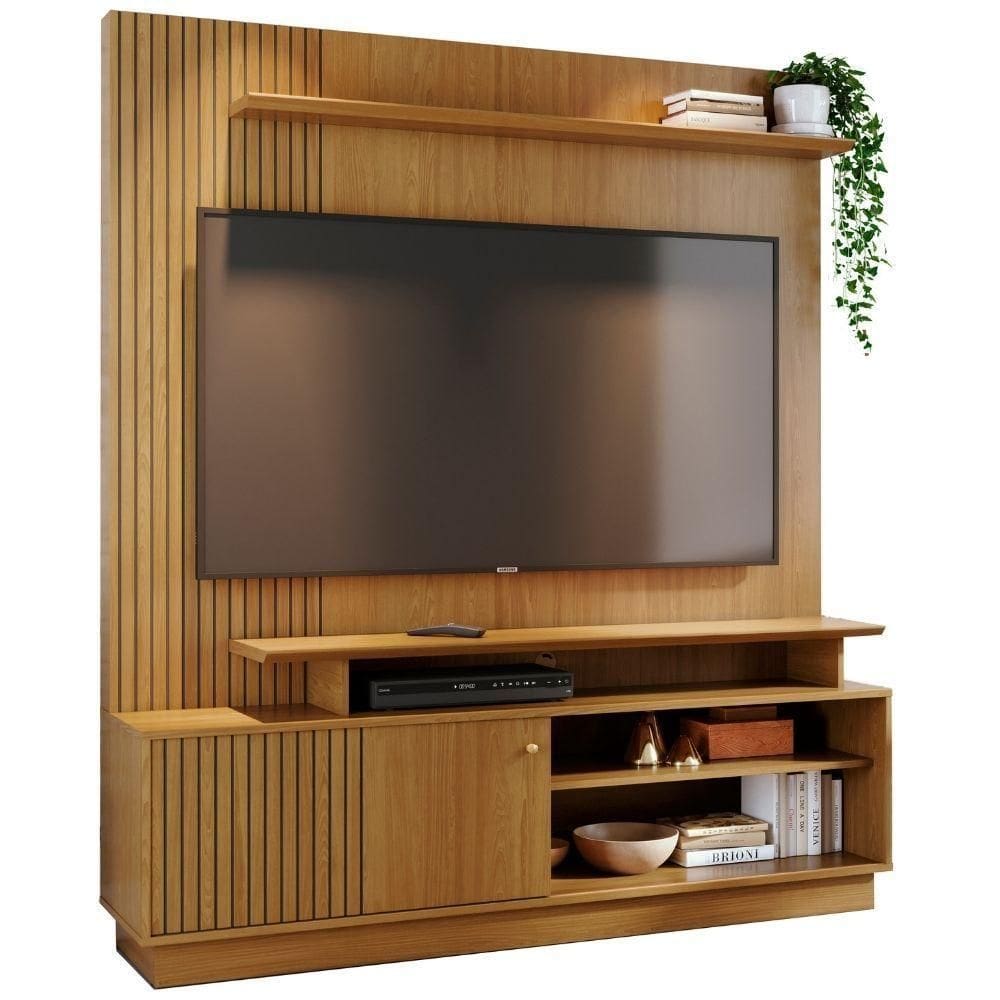 Estante Home Para 65 Polegadas Ares Cumaru Madetec