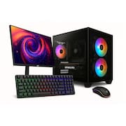 PC Gamer Completo Skill Apex Series, AMD Ryzne 5 5600GT, Radeon RX 580 8GB, 16GB DDR4, SSD 512GB M.2, Monitor LED 24” 180Hz, Preto SAS014