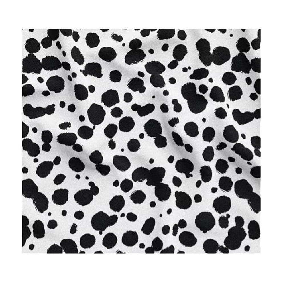 Tecido Velboa Pelúcia Estampado Dalmata Pêlo Baixo 1,5X1,50M