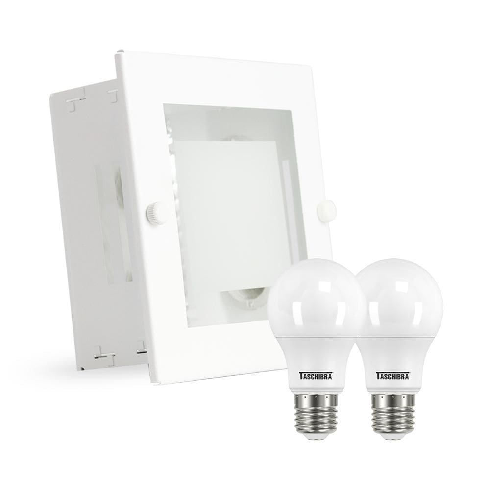 Luminária De Embutir Taschibra Led Tr01 Branca Bivolt 6500K
