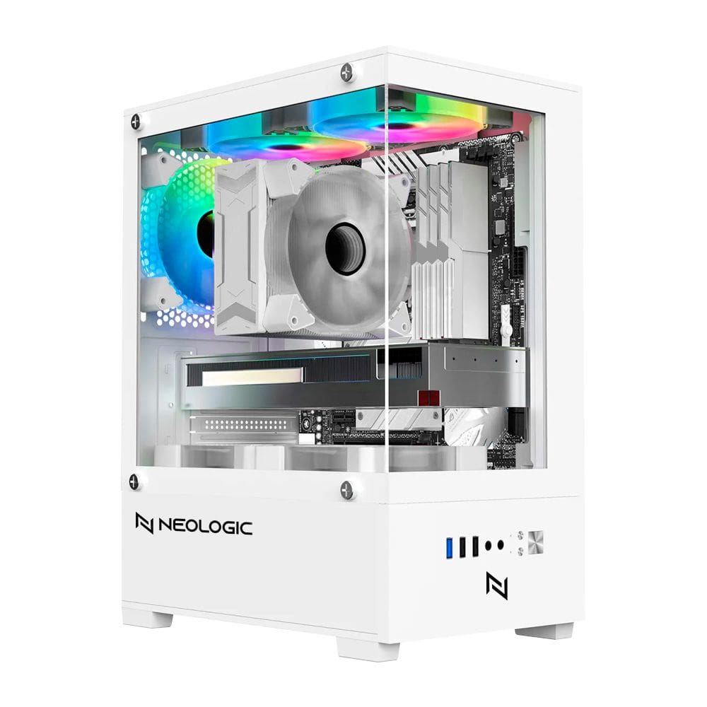 Pc Gamer Ryzen 5 5500, 16GB 3200Mhz, (RTX 5060 8GB), A520M, SSD 480GB M.2, 600W 80 Plus, 3 fans RGB, Neologic - NLI90210