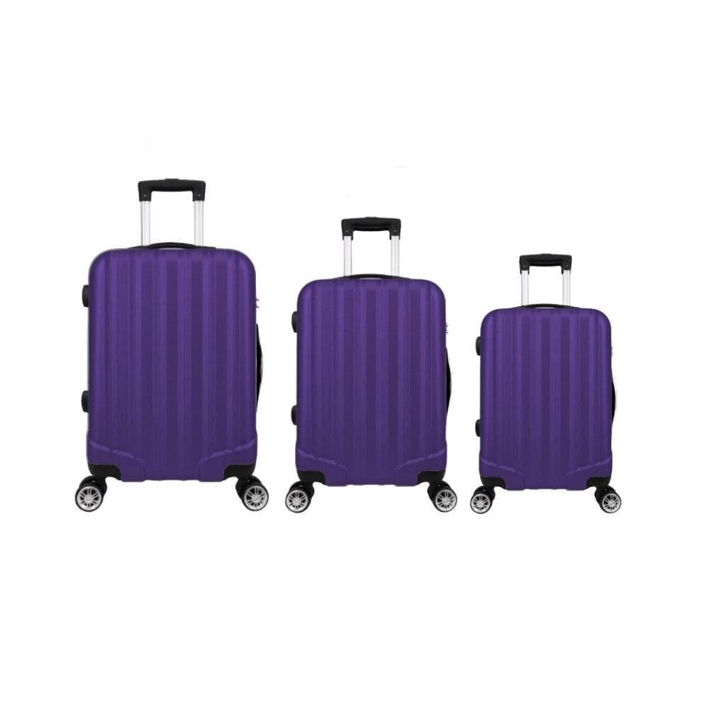 Kit Mala de Viagem abs 3 peças Adventure Fortt Roxa - KMV01-RX\n