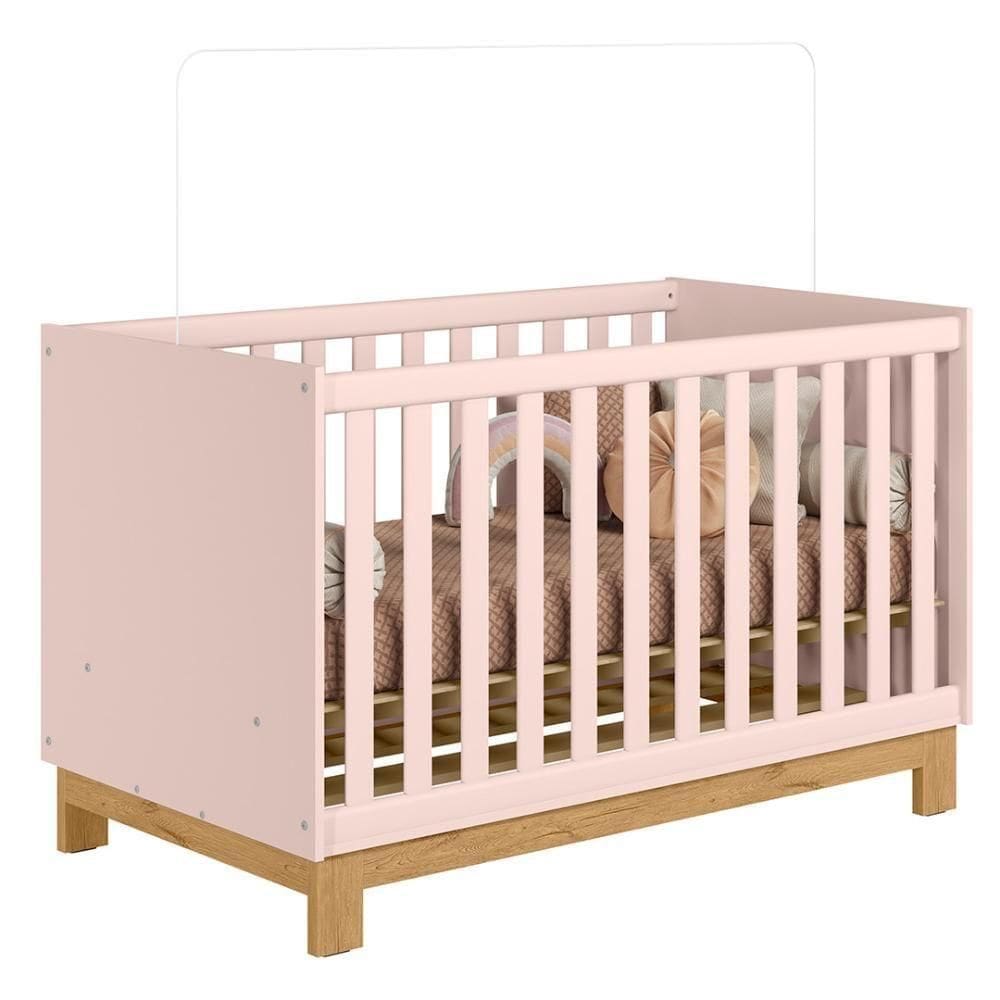 Berço Americano Mini Cama Slim Rosa - Qmovi