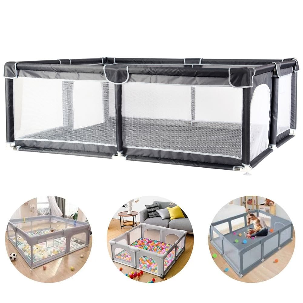 Cercadinho Infantil Cercado Grande Chiqueirinho 180x150cm Proteção Bebê Criança Seguro Desmontável Portátil