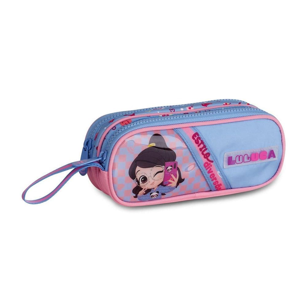 Estojo Luluca Duplo Estojo Escolar Meninas Infantil Juvenil