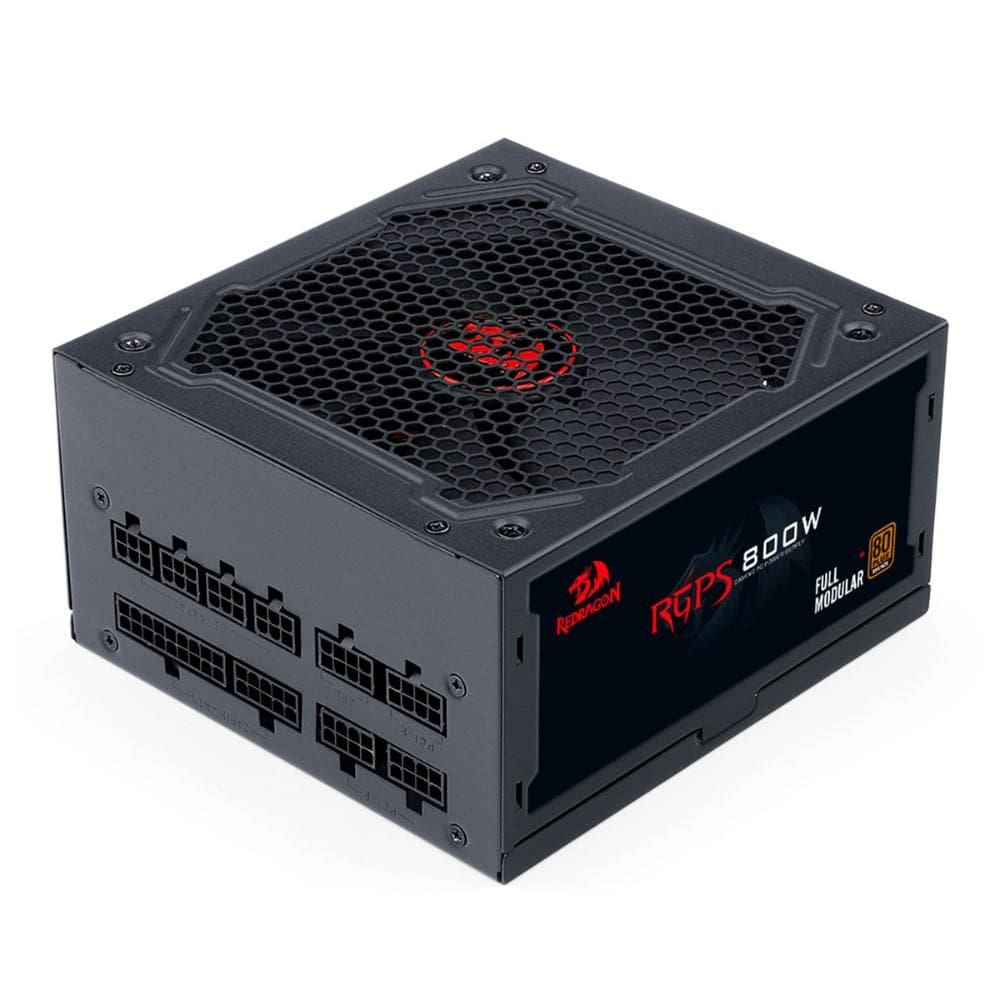 Fonte 800W Redragon GC-PS011 V2 - Eficiência 85% - 80 PLUS® Bronze - Full Modular