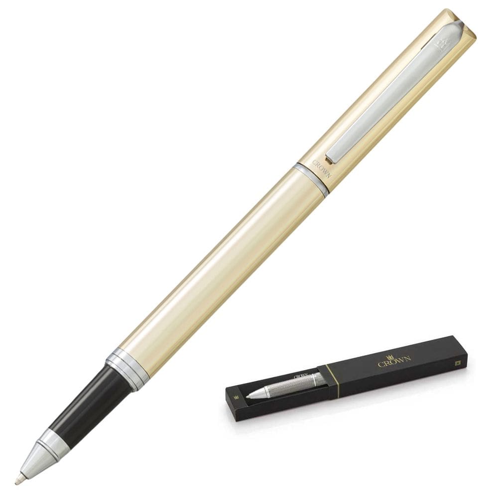 Caneta Crown Platinum Roller Yw200560 Dourada