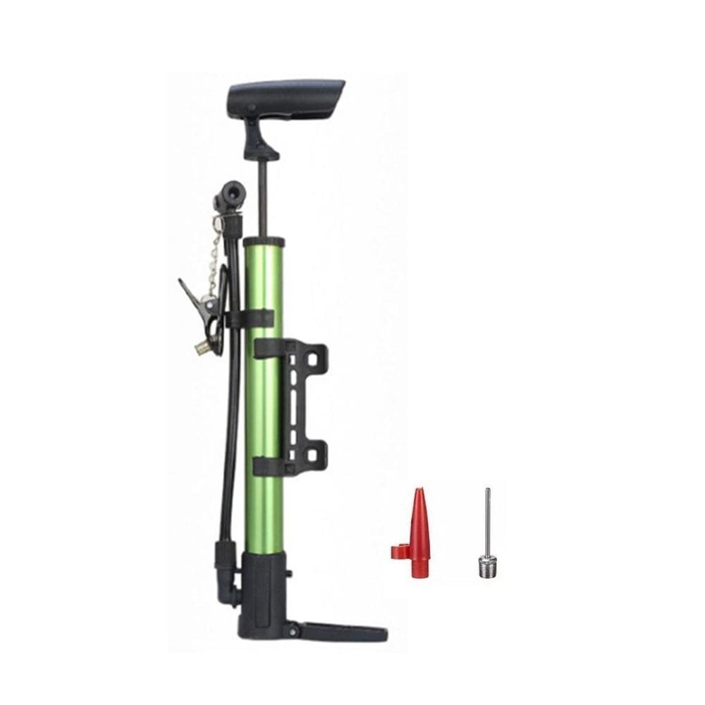 Bomba Alumínio Pneu Bicicleta Inflar Encher Bolas - Verde