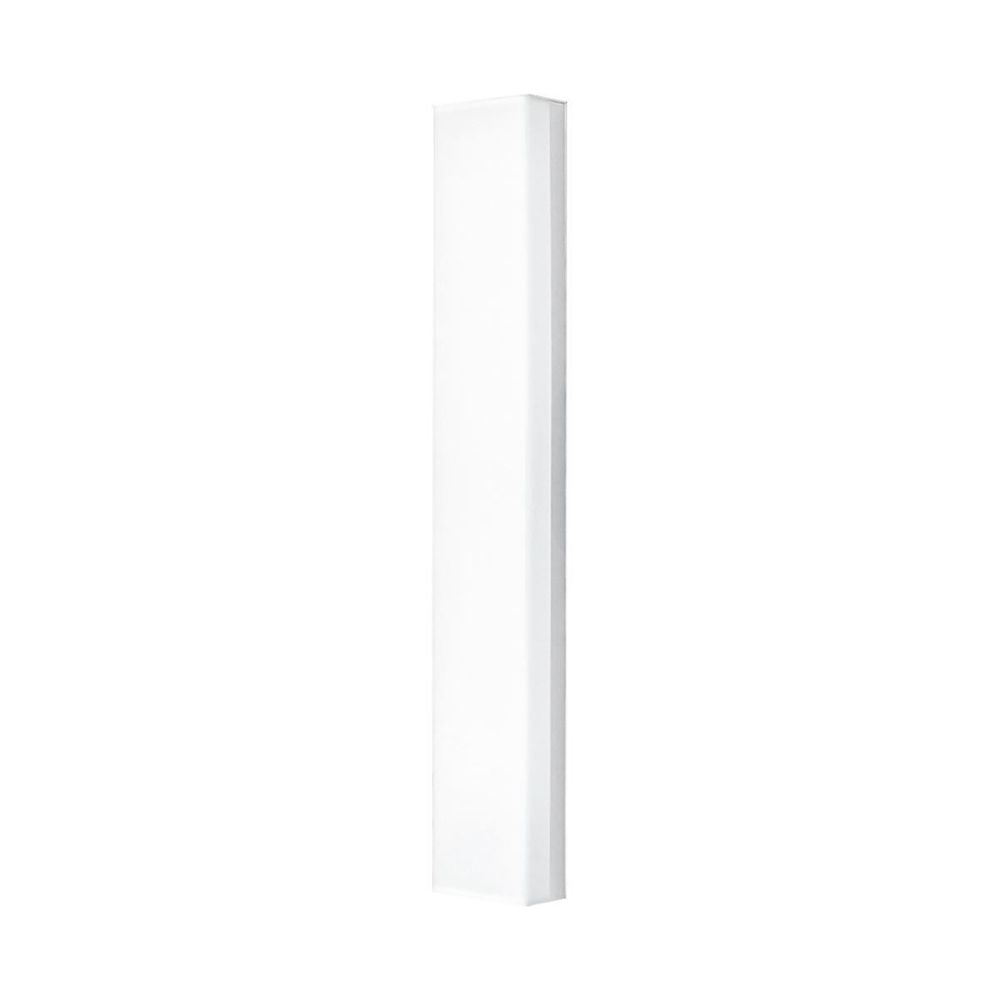 Luminária De Sobrepor Flat Branco Led Luz Quente 18W 59Cm