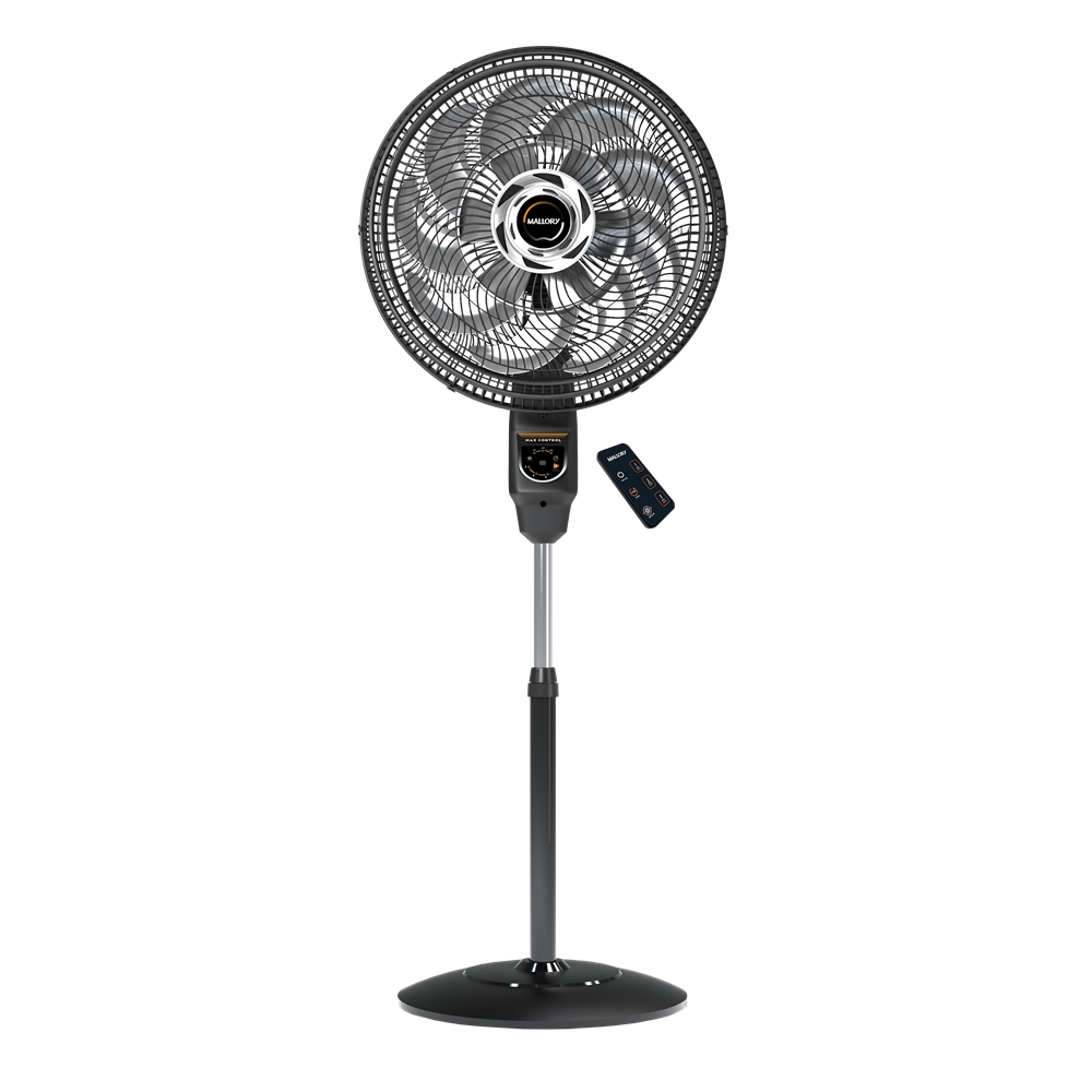Ventilador de Coluna Mallory Max Control 40cm Preto e Grafite
