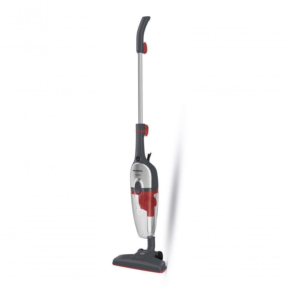 Aspirador De Pó Vertical Mondial Turbo Cycle HEPA AP-41-GI 1550W Cinza Com Inox 110V