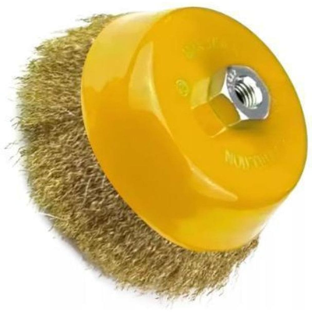 Escova De Aço Ondulado Copo 4 X 100Mm Esmerilhadeira