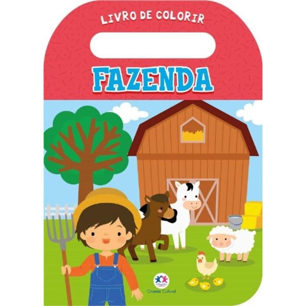 Fazenda - Livro De Colorir Com Alca