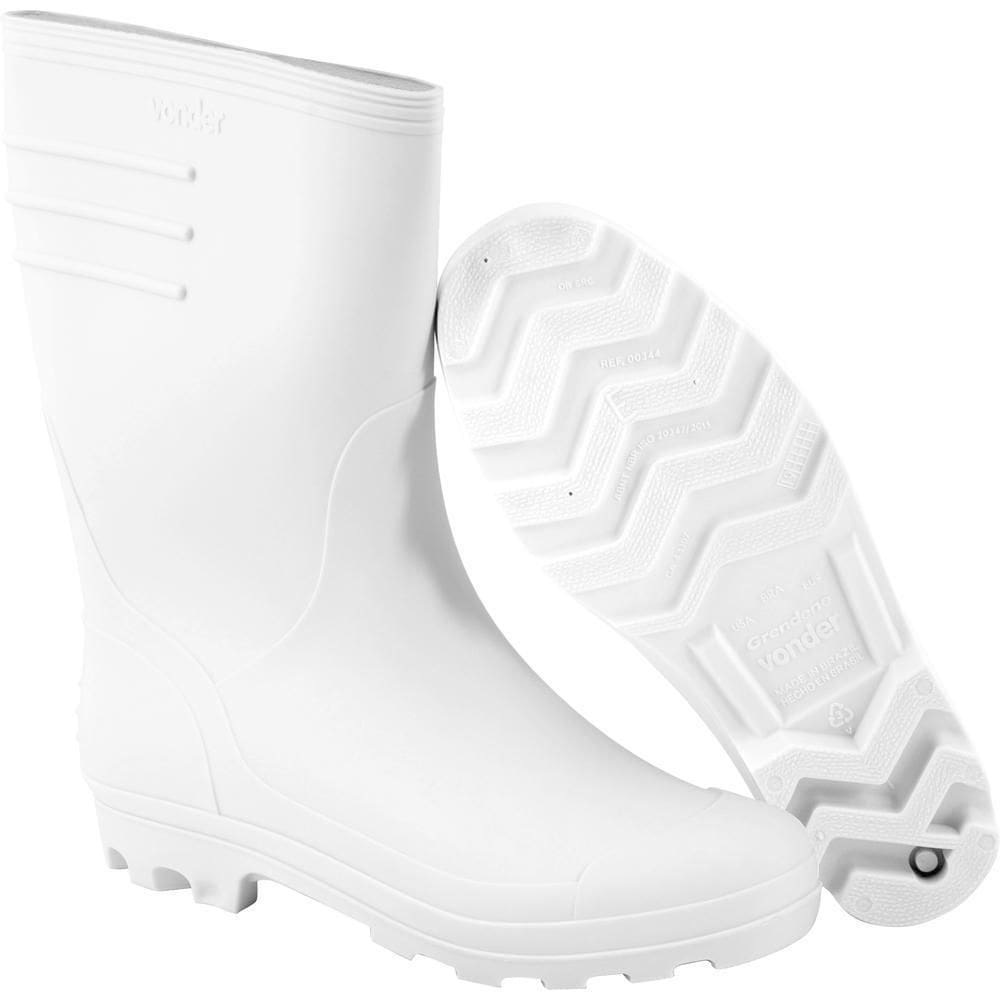 Bota Pvc Vonder Branca Com Forro 43