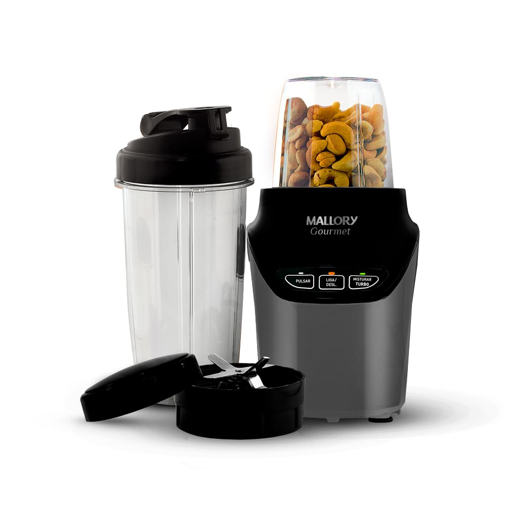 Super Liquidificador e Processador Mallory Blender Gourmet 1000W Preto
