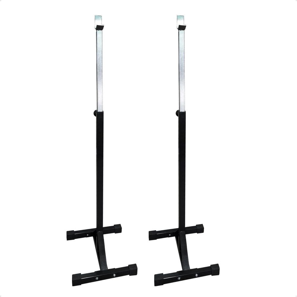 Suporte Regulável Supino e Agachamento Preto Par cavalete