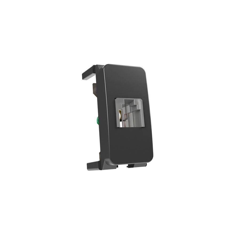 Módulo Tomada Para Telefone Padrão Americano Margirius B3 Colors Rj11 4 Fios Grafite