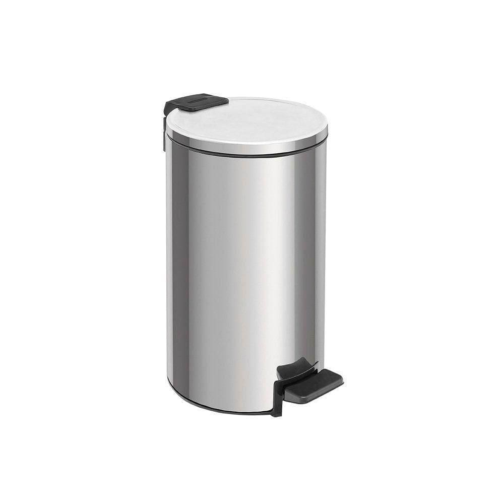 Lixeira Tramontina Loop Com Pedal 5l Redonda Inox Polido Inox Polido