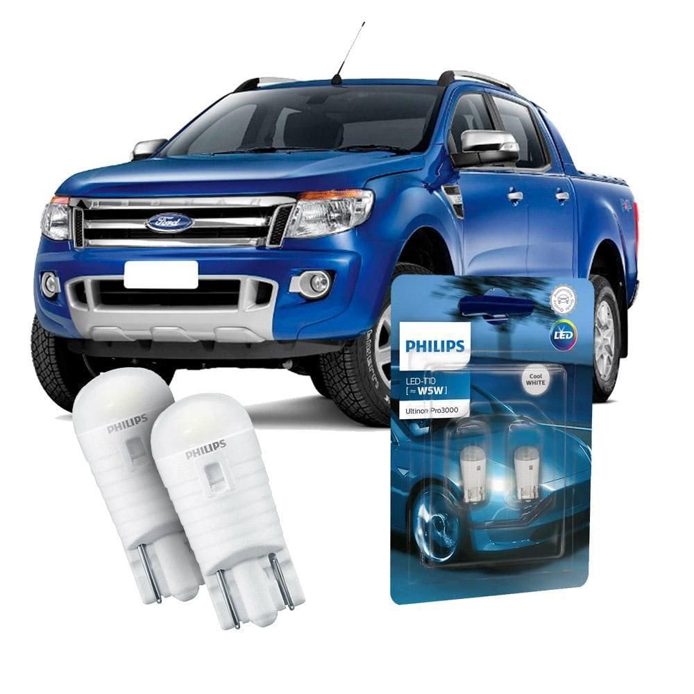 Par Lâmpada Led Farolete Ranger 2013/2016 Philips Ultinon
