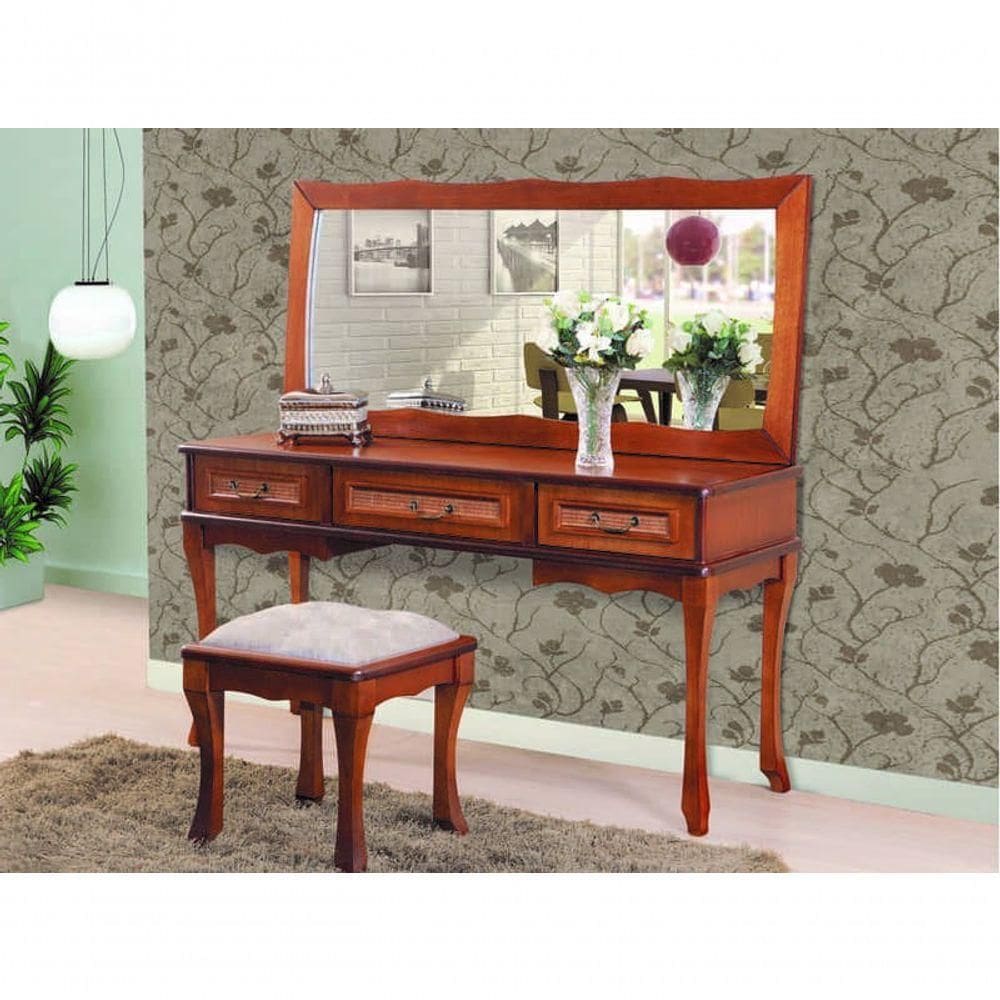 Penteadeira Camarim Com Espelho E Banqueta Athenas Montanhês