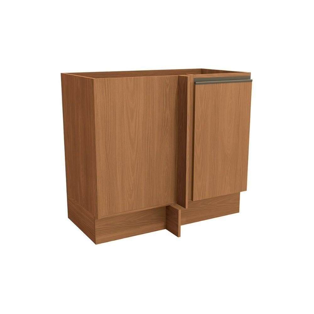 Balcão De Cozinha Modulado Maxxi G748 Canto Reto C- 1 Porta S- Tampo 98cm Canela - Kappesberg