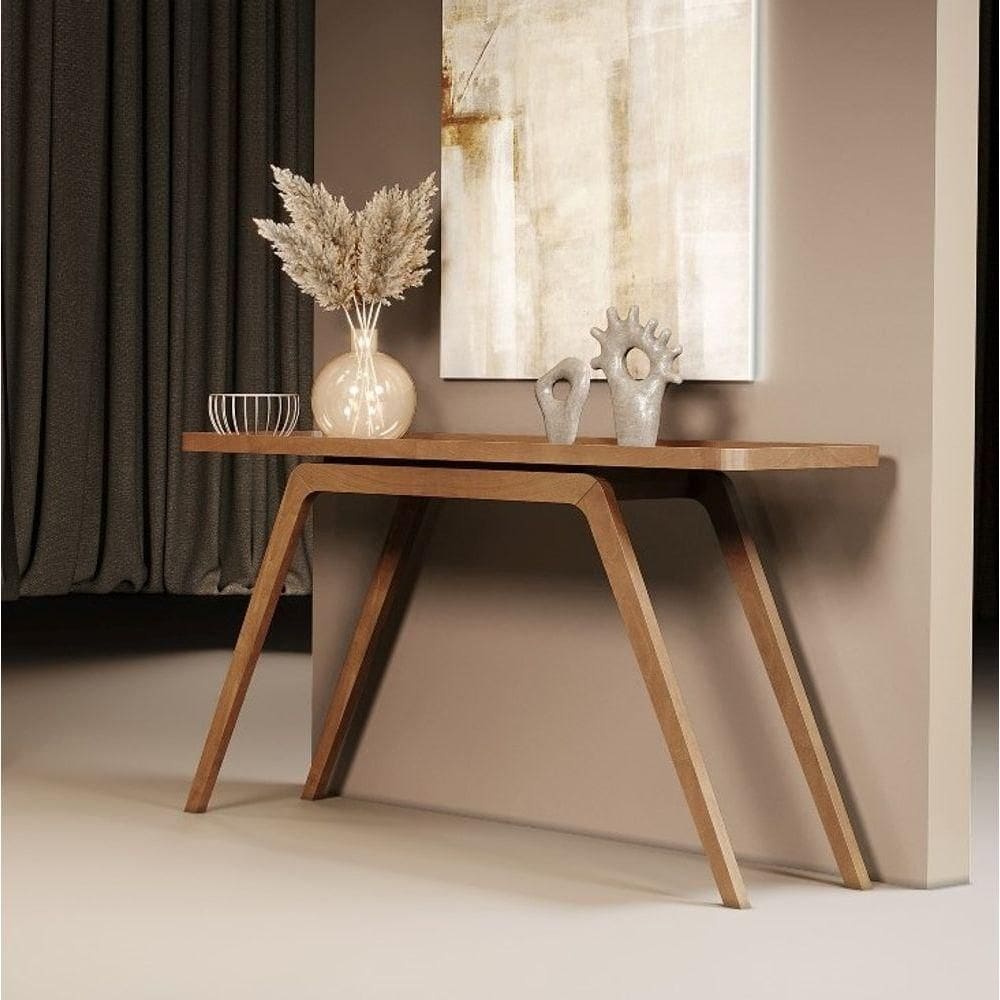 Aparador Para Corredor Madeira Mel - Opala - Montanhês Móveis