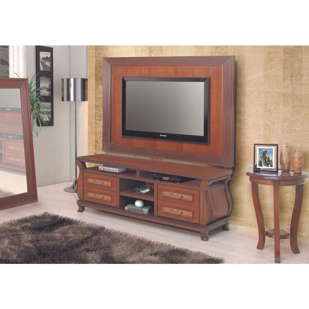 Rack Com Painel Suspenso Clássico - Athenas - Móveis Montanhês