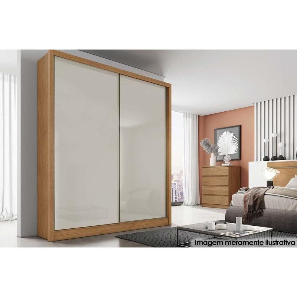 Quarto Modulado Rizon 2 Portas De Correr E 3 Gavetas Virtus-toledo Cumaru-fendi - Horizonte