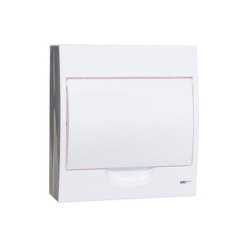 Quadro De Distribuição Margirius Qds-08 De Sobrepor Para 8 Polos Branco