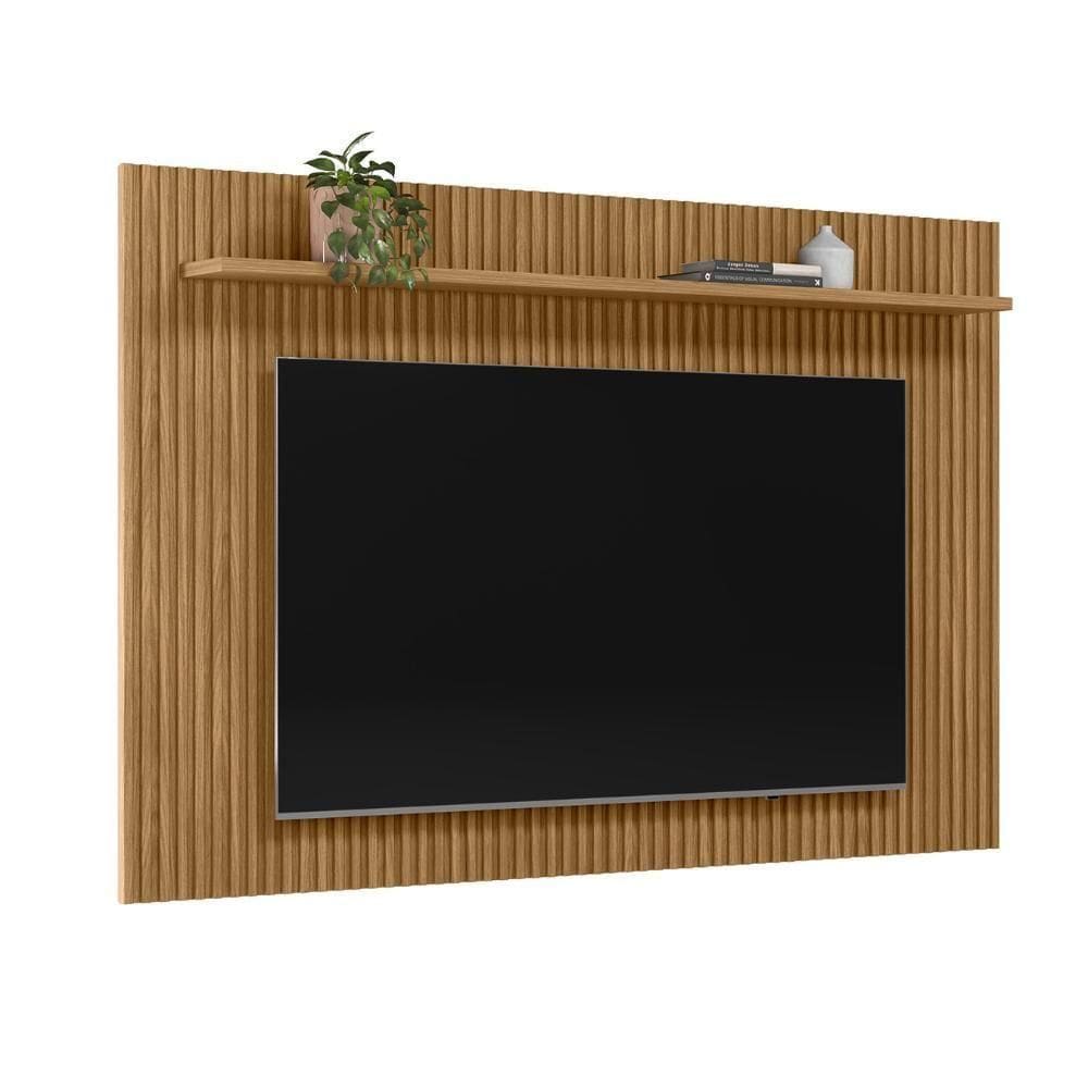 Painel 75 Pol 201cm Ripado Com Prateleira Benty Nature L06 - Mpozenato