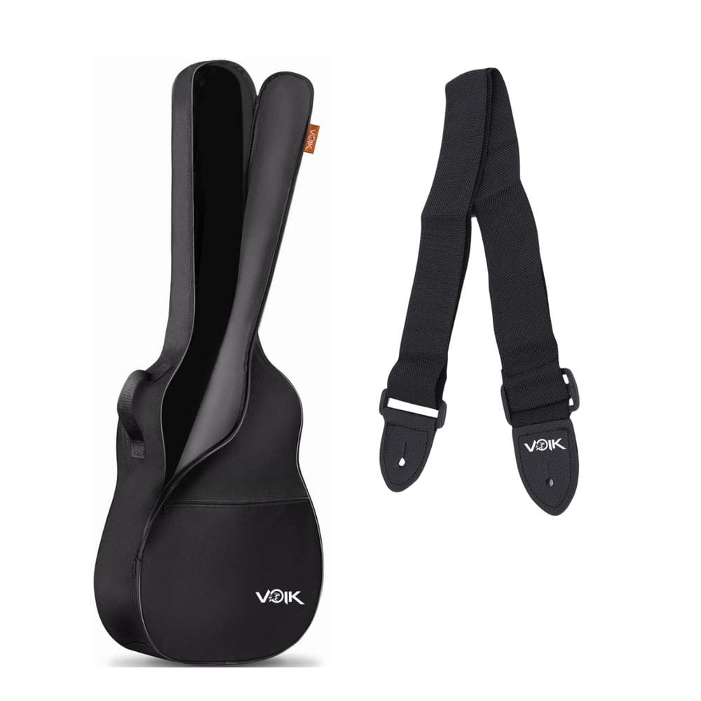 Capa Bag Para Violão Voik CV-4101P Preta + Correia Simples