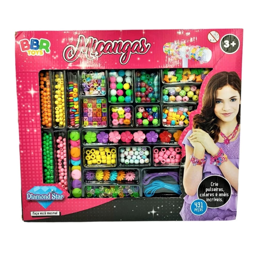 Kit Miçangas  431 Peças - BBR