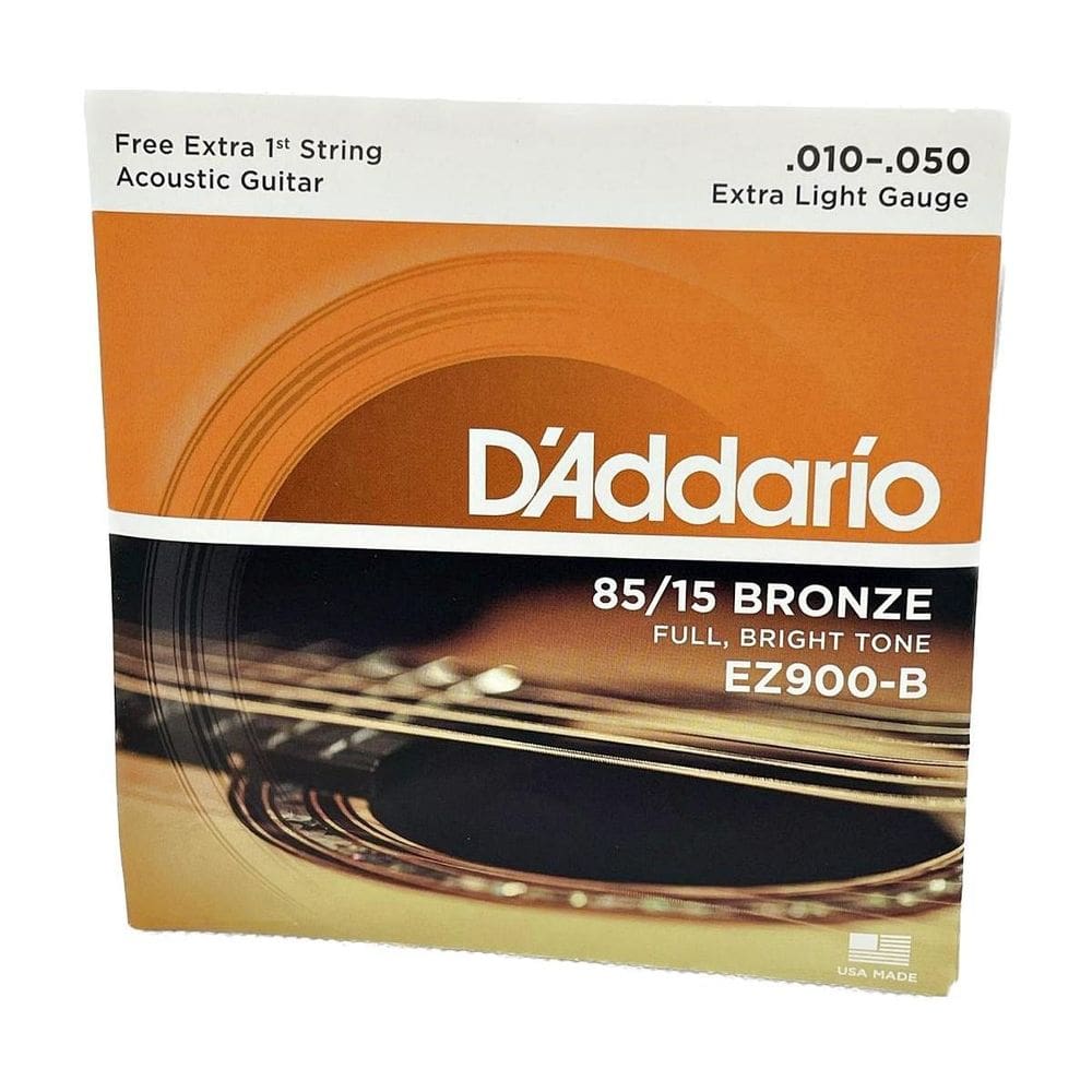 Cordas 010 Daddario Violão Ez900-B Aço Bronze  85/15