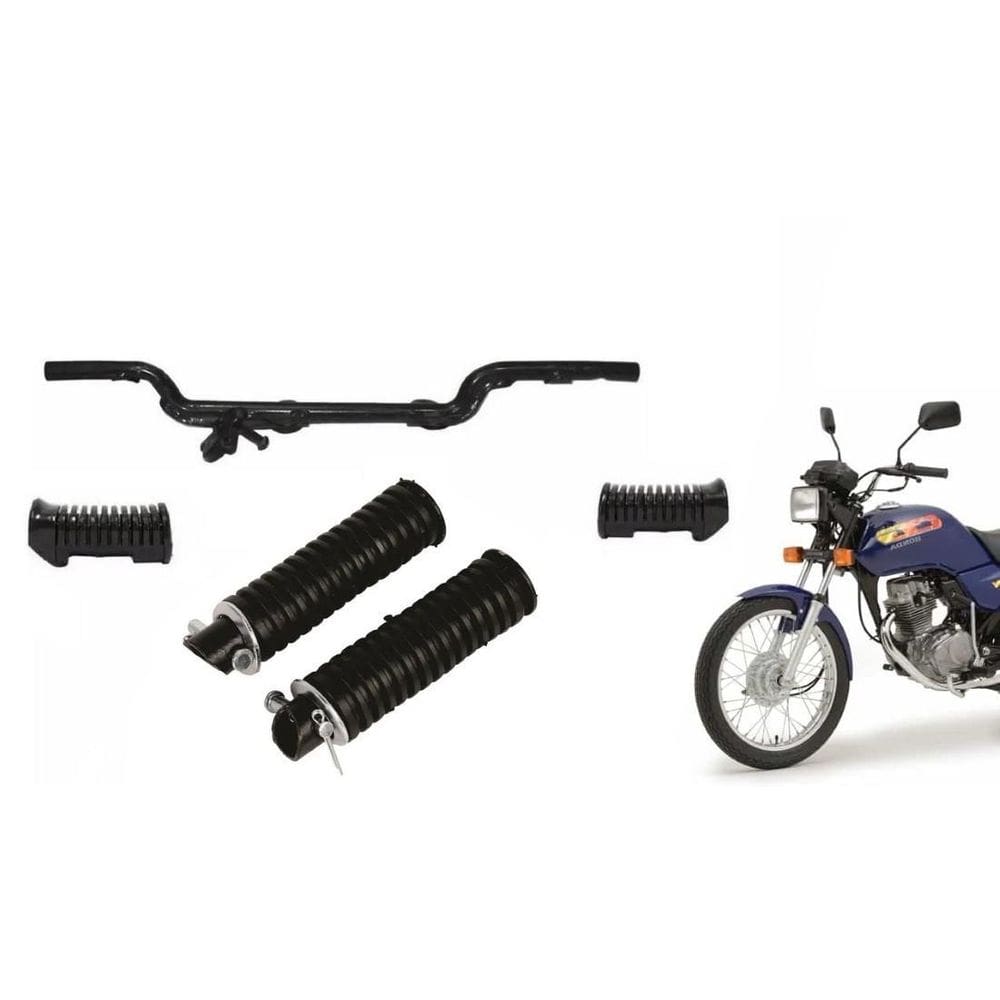 Estribo Borrachas Pedaleiras Cg Titan Fan 125 1983 Ate 2008